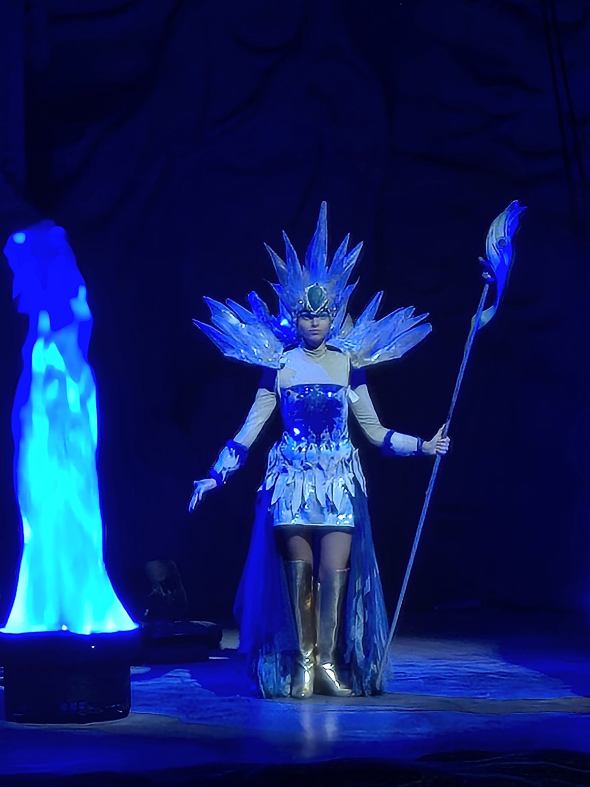 The stage of an evening show